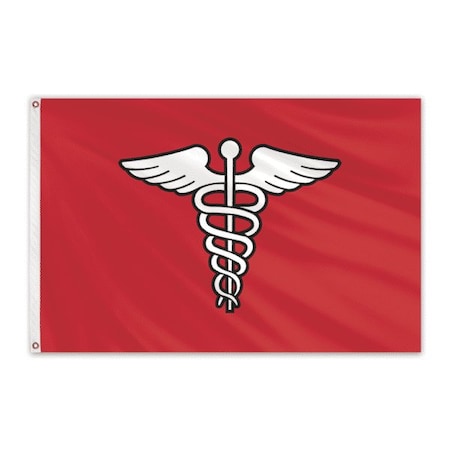 Global Flags Unlimited Surgeon Officer Nylon Flag 12"x18" 203952
